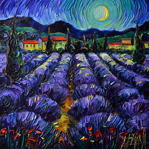PROVENCE NIGHTS van Mona Edulesco, Schilderij te koop op Singulart