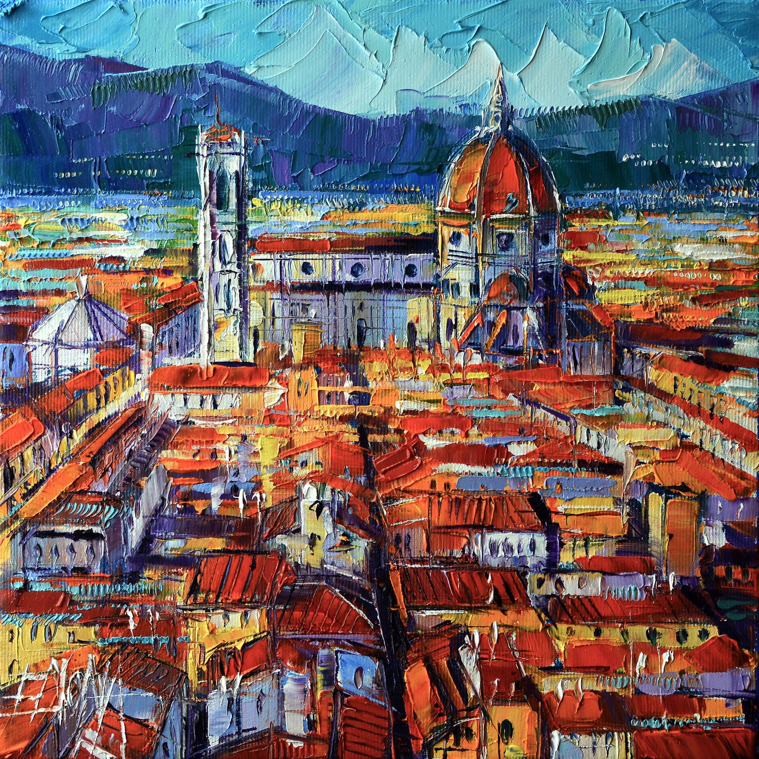 FLORENCE VIEW FROM PALAZZO VECCHIO TOWER Mona Edulesco