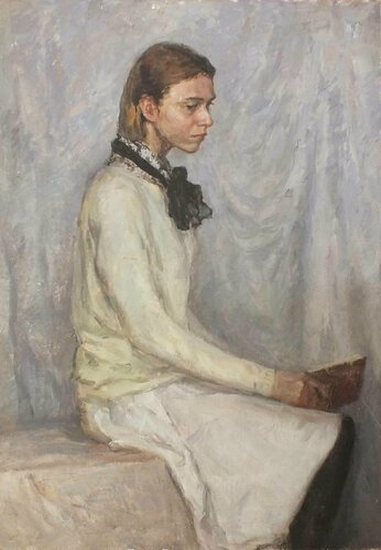 Portrait of a Girl di Artem Brazhnik, Pittura in vendita su Singulart