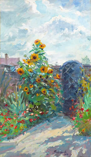 Sunflowers par Artem Brazhnik, Peinture en vente sur Singulart