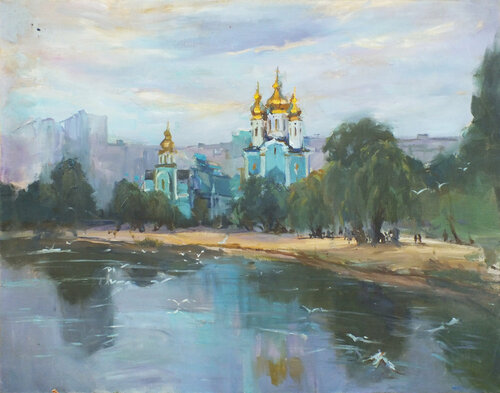 Summer Evening di Artem Brazhnik, Pittura in vendita su Singulart
