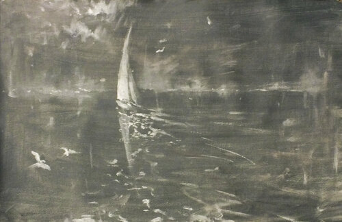 Sailing par Artem Brazhnik, Peinture en vente sur Singulart