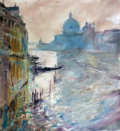 Venice, Evening van Artem Brazhnik, Schilderij te koop op Singulart