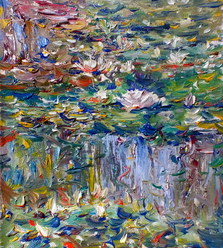 Water Lilies par Artem Brazhnik, Peinture en vente sur Singulart