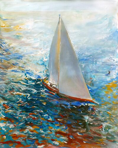 Yacht by Artem Brazhnik, Painting for Sale on Singulart