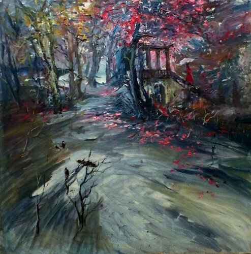 Spring in the Park par Artem Brazhnik, Peinture en vente sur Singulart