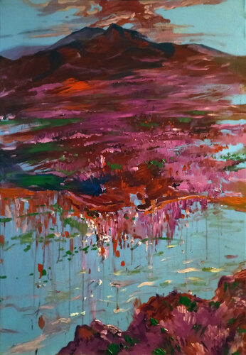 Mountains par Artem Brazhnik, Peinture en vente sur Singulart