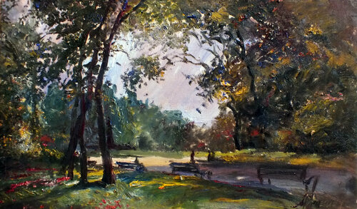 Summer Evening di Artem Brazhnik, Pittura in vendita su Singulart