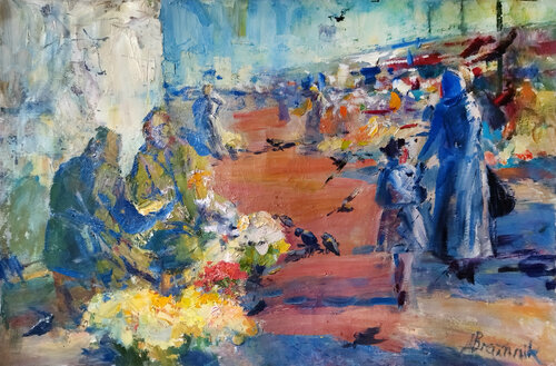 Flowers de Artem Brazhnik, Pintura a la venta en Singulart