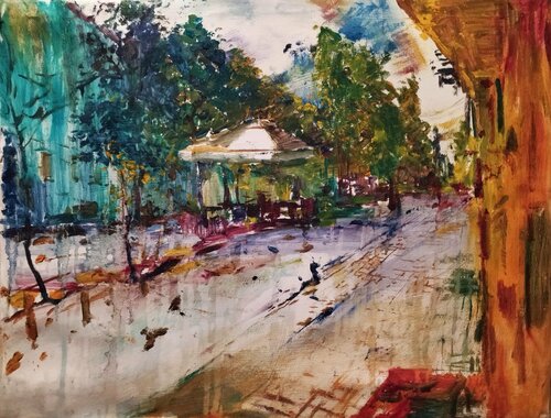 Cafe von Artem Brazhnik, Malerei kaufen auf Singulart