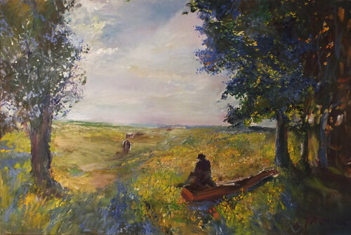 Old man van Artem Brazhnik, Schilderij te koop op Singulart