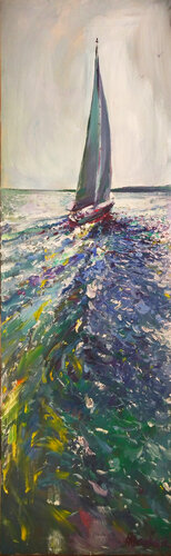 Yacht par Artem Brazhnik, Peinture en vente sur Singulart