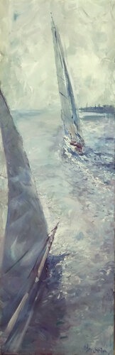 Grey day par Artem Brazhnik, Peinture en vente sur Singulart