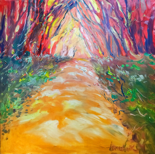 Evening in the Forest van Artem Brazhnik, Schilderij te koop op Singulart