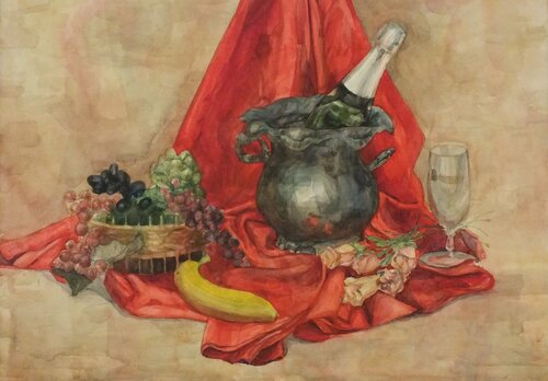 New Year par Artem Brazhnik, Œuvre sur papier en vente sur Singulart