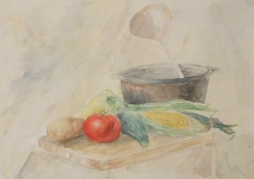 Still Life di Artem Brazhnik, Opera su carta in vendita su Singulart