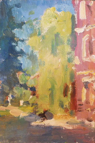 Autumn cityscape de Artem Brazhnik, Pintura a la venta en Singulart