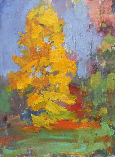 Autumn landscape von Artem Brazhnik, Malerei kaufen auf Singulart