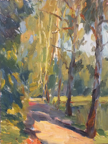 Autumn landscape van Artem Brazhnik, Schilderij te koop op Singulart