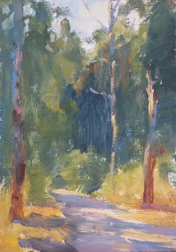 Autumn landscape par Artem Brazhnik, Peinture en vente sur Singulart