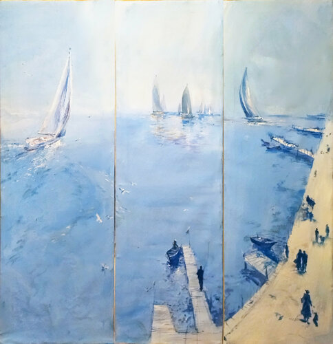 Soft evening par Artem Brazhnik, Peinture en vente sur Singulart