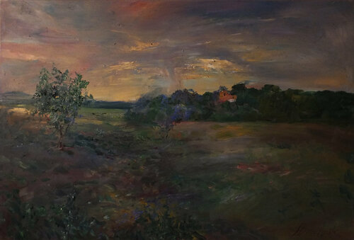 Village van Artem Brazhnik, Schilderij te koop op Singulart