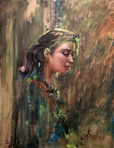 Portrait of a Girl von Artem Brazhnik, Malerei kaufen auf Singulart