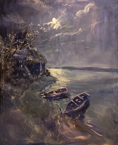 Moonlight de Artem Brazhnik, Pintura a la venta en Singulart