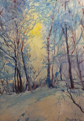 Winter by Artem Brazhnik, Painting for Sale on Singulart