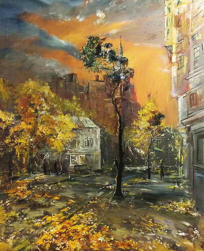 Autumn in Kiev von Artem Brazhnik, Malerei kaufen auf Singulart