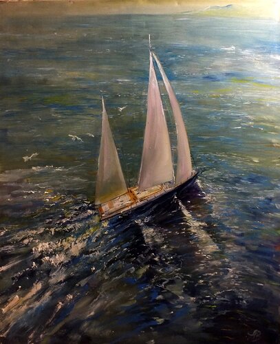 Summertime van Artem Brazhnik, Schilderij te koop op Singulart