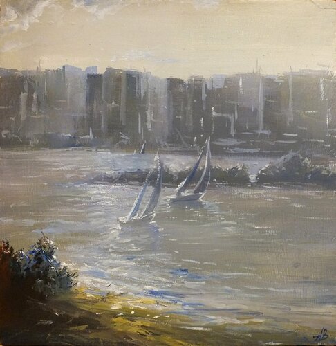 Sailing par Artem Brazhnik, Peinture en vente sur Singulart