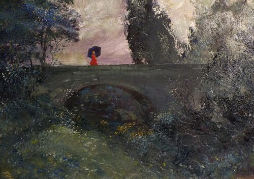Old Bridge by Artem Brazhnik, Painting for Sale on Singulart