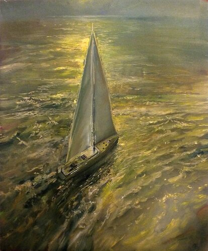 Sailing par Artem Brazhnik, Peinture en vente sur Singulart