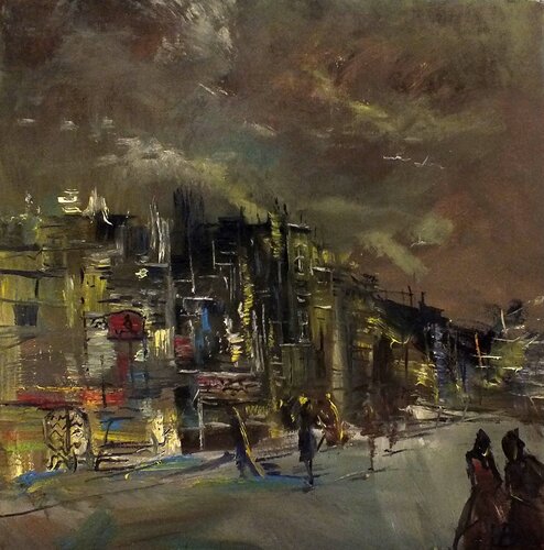 Cityscape de Artem Brazhnik, Pintura a la venta en Singulart