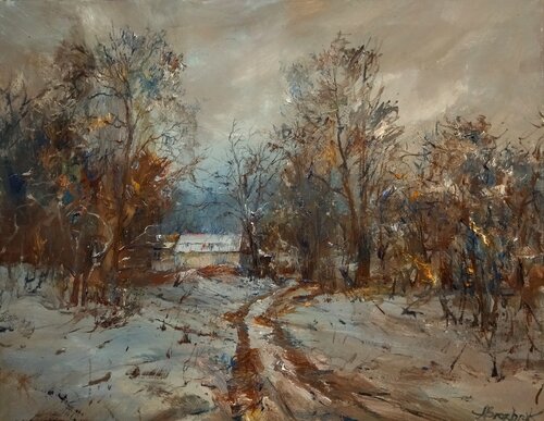 Winter van Artem Brazhnik, Schilderij te koop op Singulart