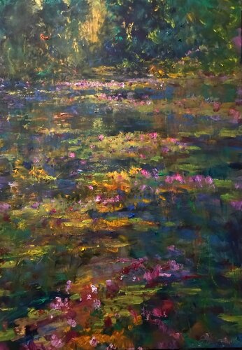 Water Lilies van Artem Brazhnik, Schilderij te koop op Singulart
