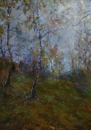 In the Village by Artem Brazhnik, Painting for Sale on Singulart