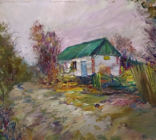 In the Village di Artem Brazhnik, Pittura in vendita su Singulart