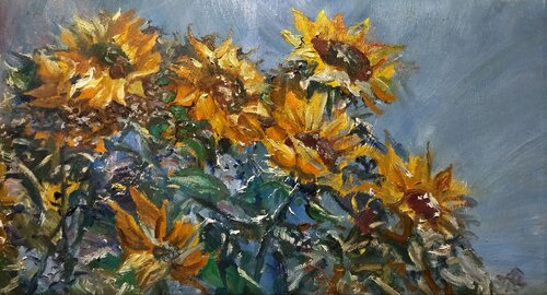 Sunflowers von Artem Brazhnik, Malerei kaufen auf Singulart
