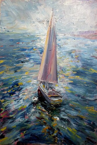 Sailing par Artem Brazhnik, Peinture en vente sur Singulart