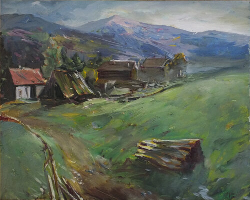 Mountains di Artem Brazhnik, Pittura in vendita su Singulart
