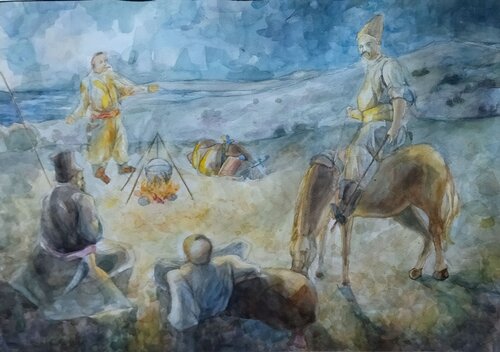 Evening by Artem Brazhnik, Work on Paper for Sale on Singulart