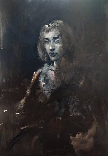 Portrait of a Girl von Artem Brazhnik, Malerei kaufen auf Singulart