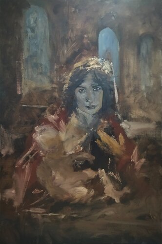 Portrait of a Woman van Artem Brazhnik, Schilderij te koop op Singulart