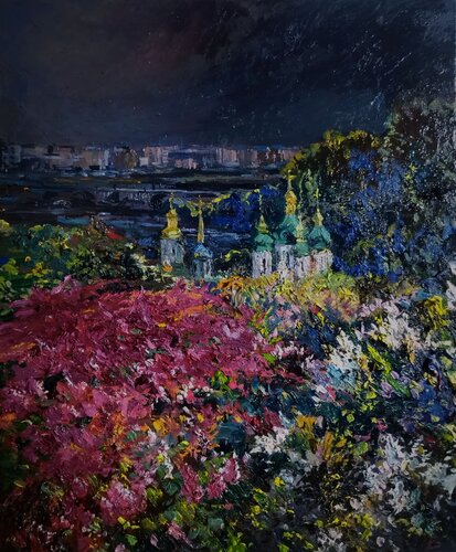 Lilac in Blossom van Artem Brazhnik, Schilderij te koop op Singulart
