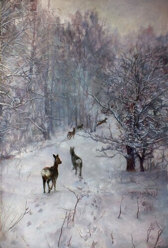 Melody of February by Artem Brazhnik, Painting for Sale on Singulart