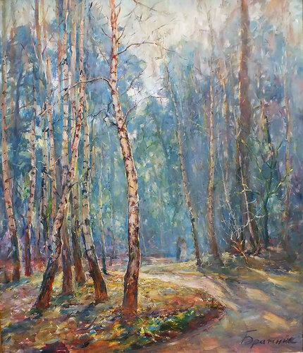 Spring in the Park by Artem Brazhnik, Painting for Sale on Singulart
