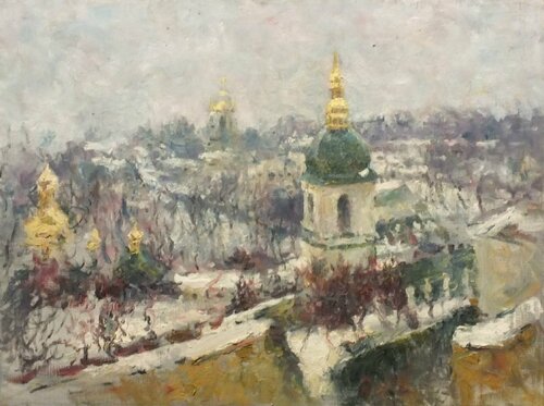 Winter in Kiev von Artem Brazhnik, Malerei kaufen auf Singulart