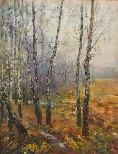 Birch Grove di Artem Brazhnik, Pittura in vendita su Singulart